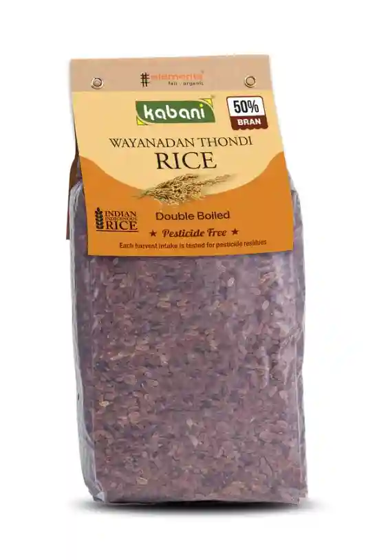 Kabani Thondi Rice 50% Bran 5 Kg by Elements