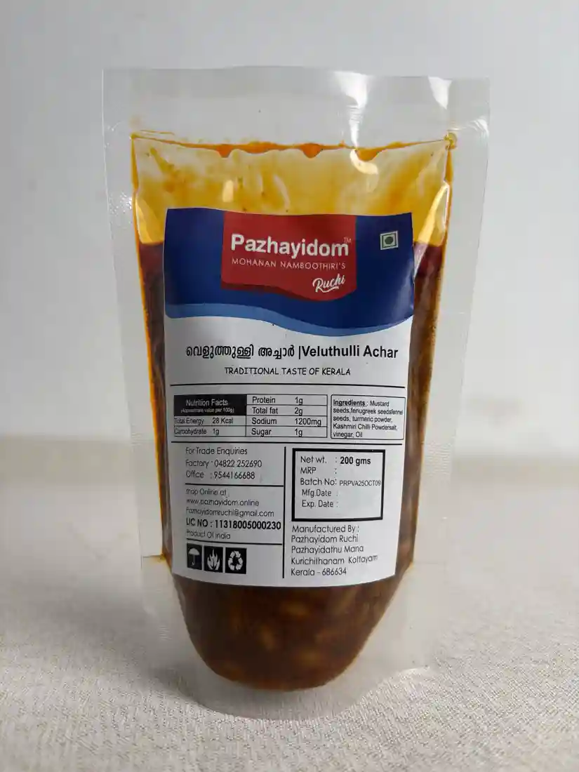 Veluthulli Achar by Pazhayidom